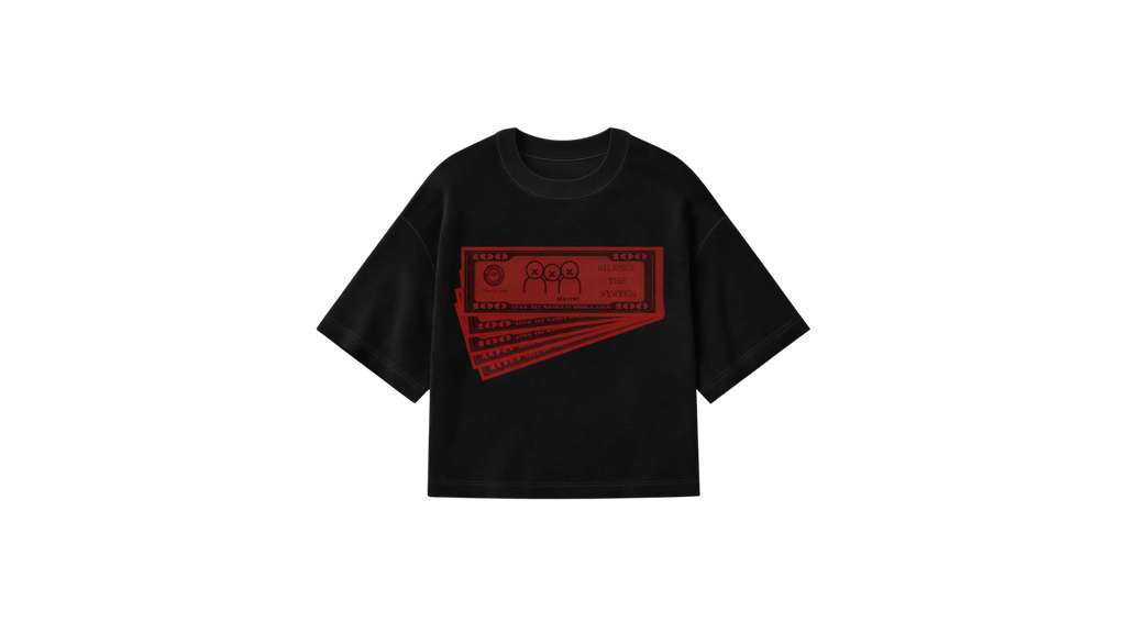 MONEY BLACK & RED T-SHIRT