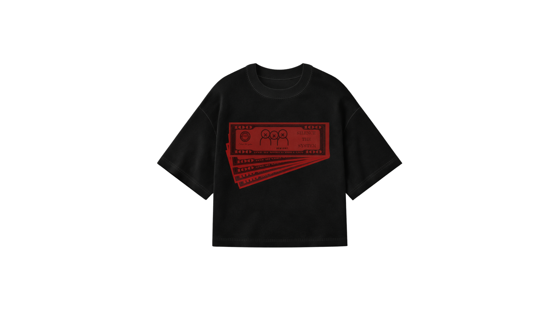 MONEY BLACK & RED T-SHIRT