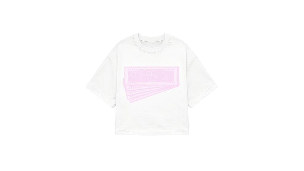 MONEY WHITE & PINK T-SHIRT
