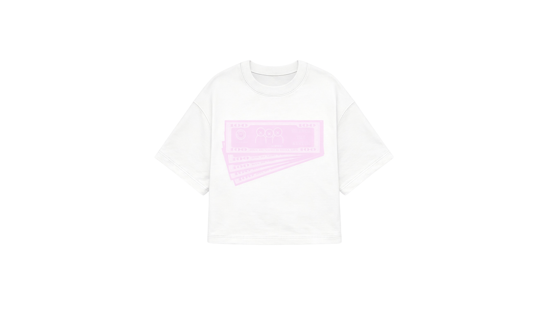 MONEY WHITE & PINK T-SHIRT
