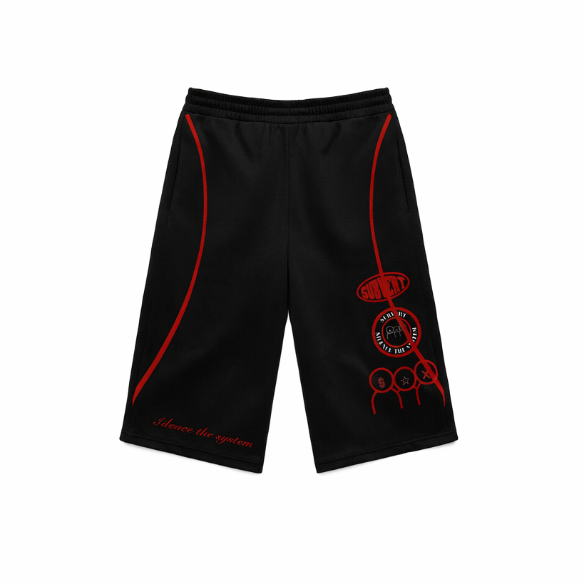 BLACK & RED PANTS